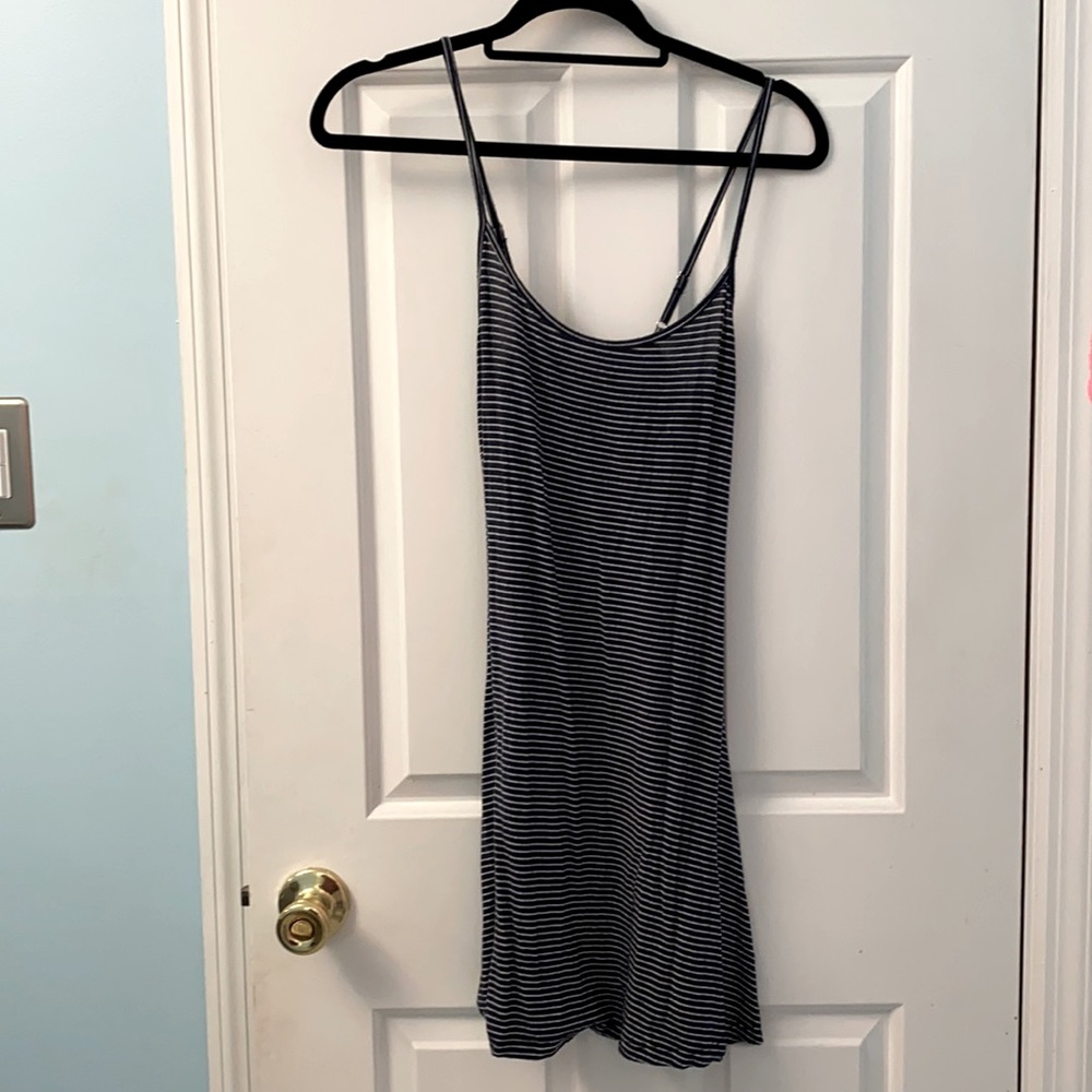 Brandy Melville blue and white stripped sundress